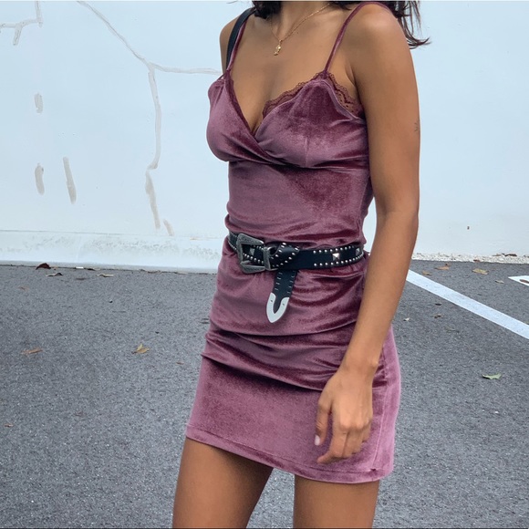 Urban Outfitters Dresses & Skirts - Velvet mini Urban Outfitters Dresses & Skirts - Velvet mini